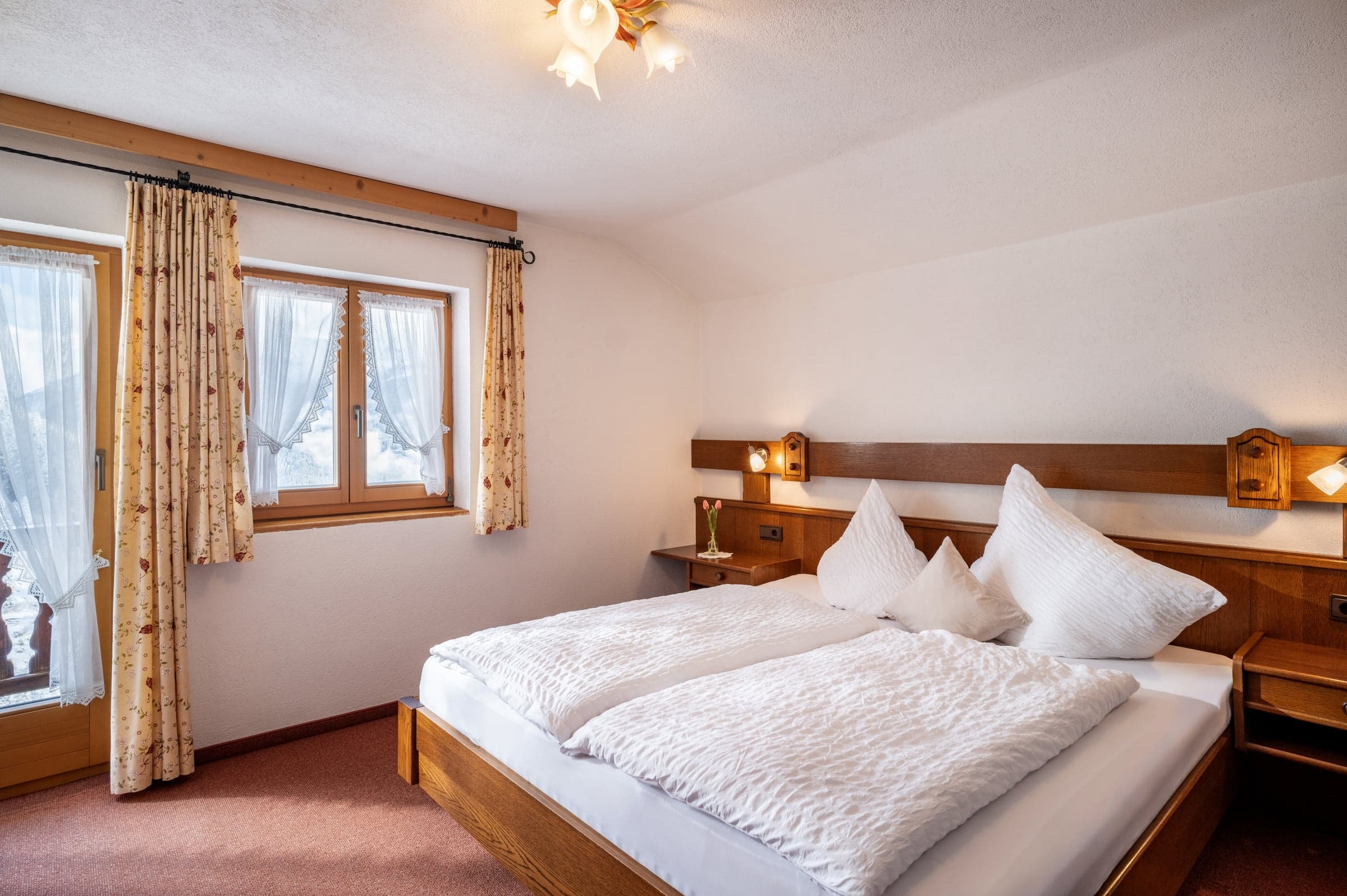 Doppelzimmer mit Balkon Geislerhof
