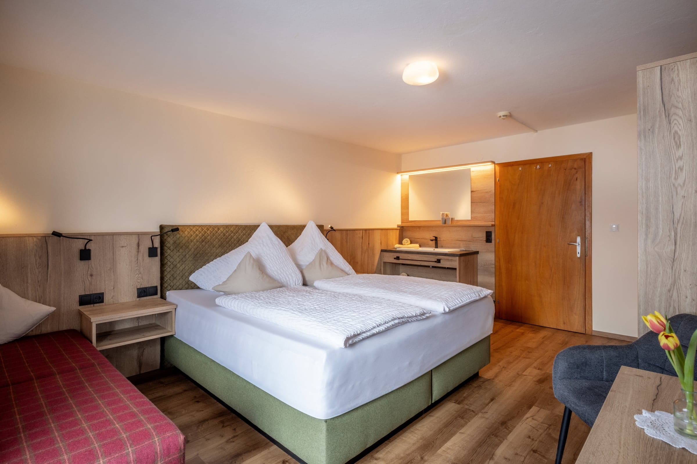 Doppelzimmer mit Balkon Geislerhof